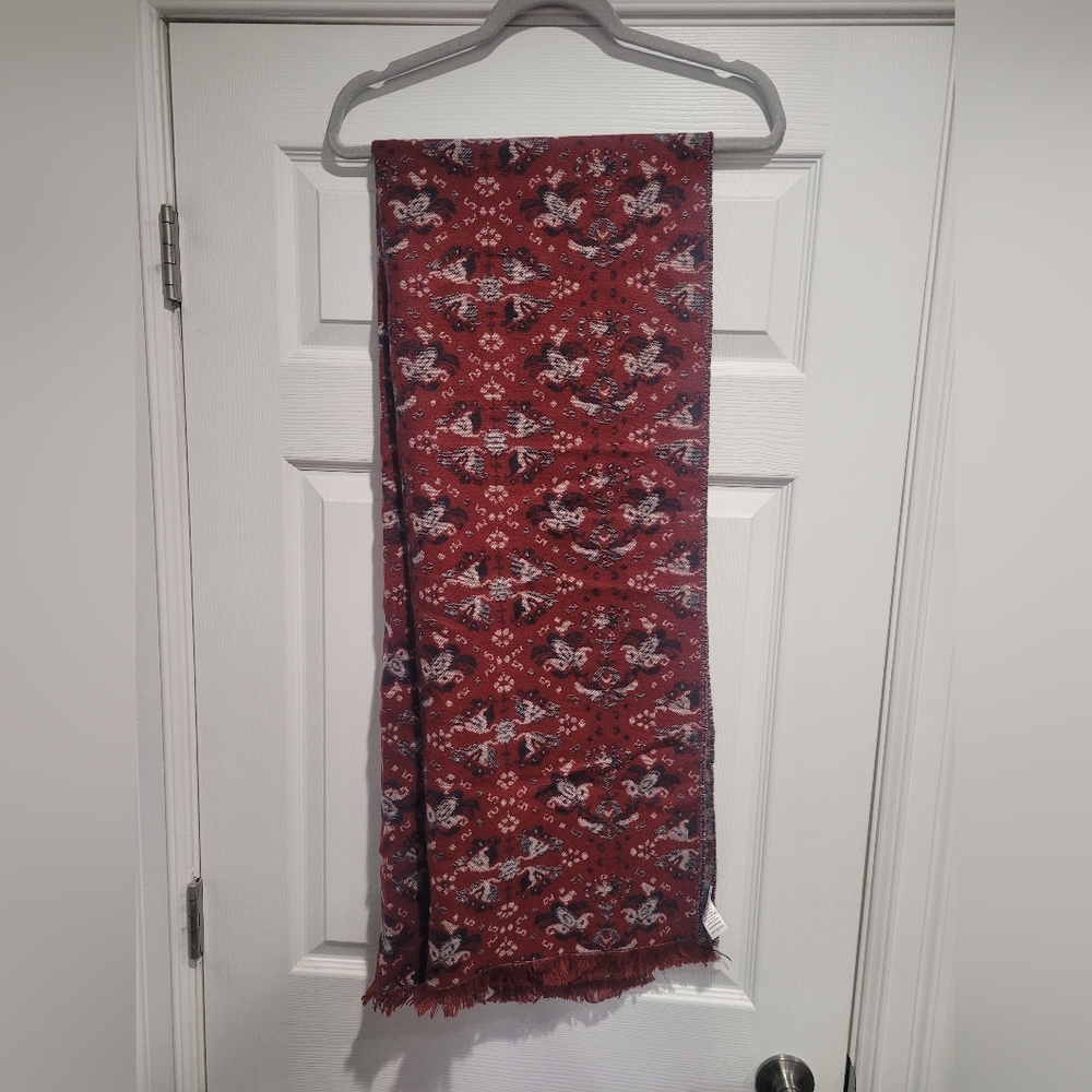 Red Paisley Scarf
